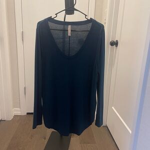 Dark Teal Athleta u-shape long sleeve